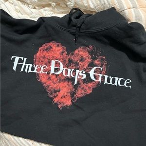 Three Days Grace Crop Hoodie